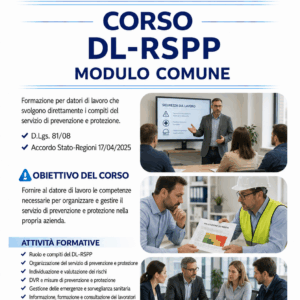 Corso DL-RSPP Modulo Comune
