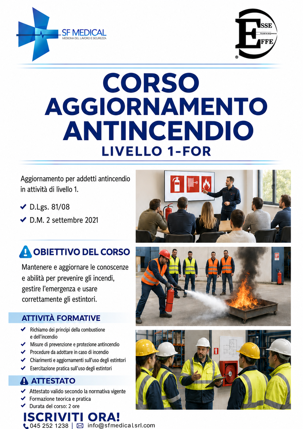 Corso Aggiornamento Antincendio Livello I-FOR