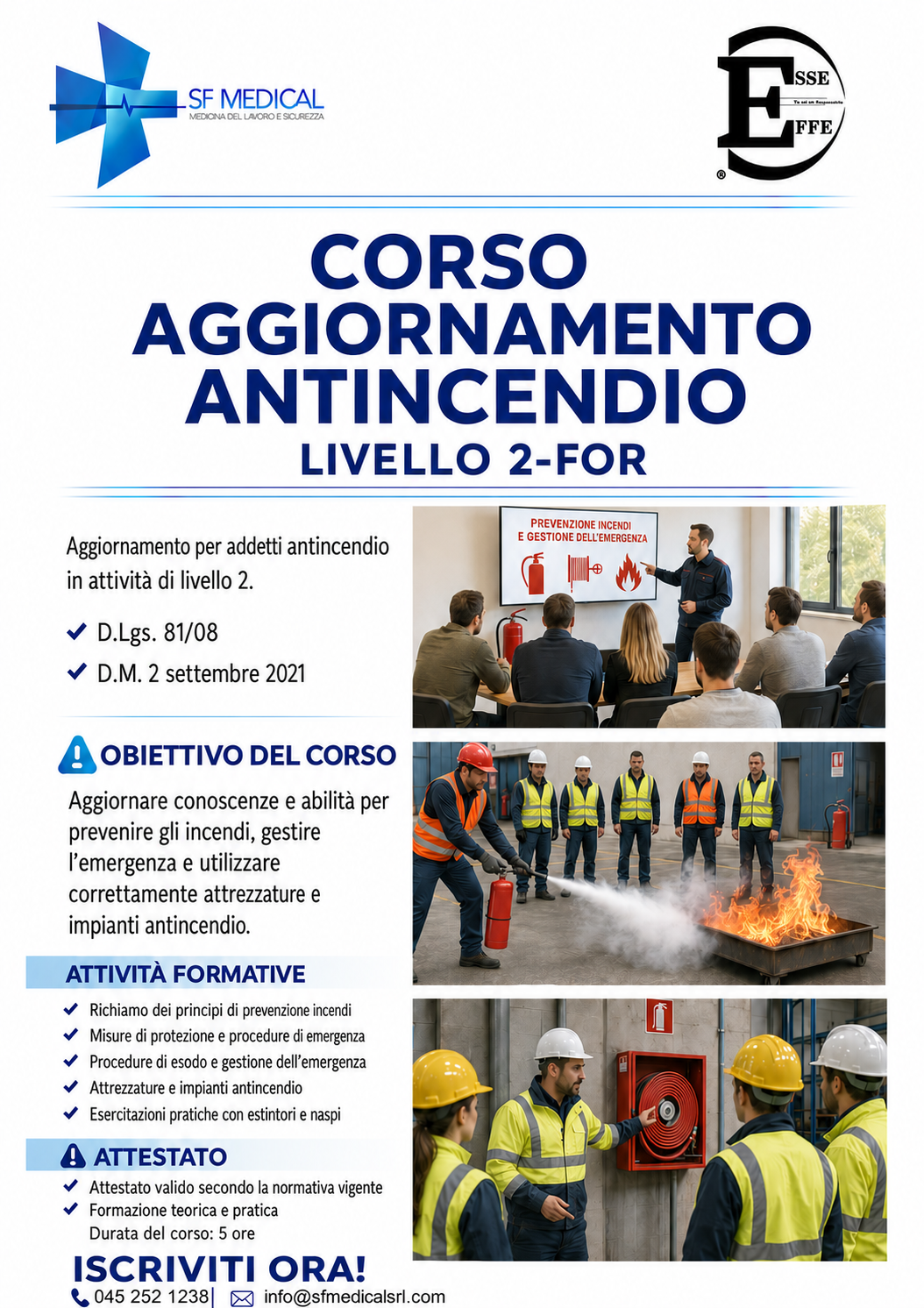 Corso Aggiornamento Antincendio Livello II-FOR