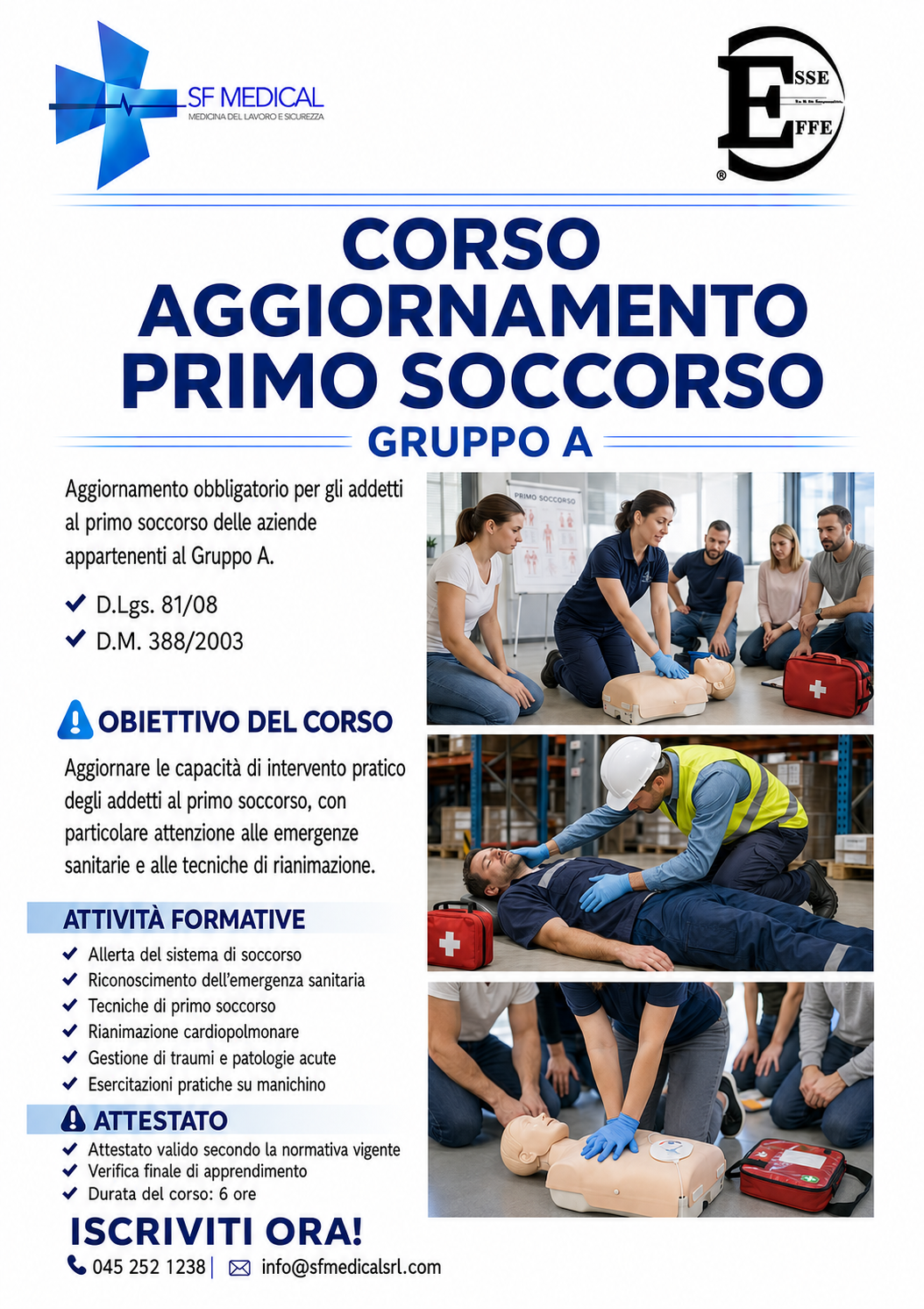 Corso Aggiornamento Primo Soccorso Gruppo A
