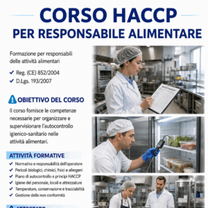 Corso HACCP (Responsabile Alimentare)