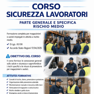 Corso Sicurezza Lavoratori Parte Generale e Specifica Rischio Medio