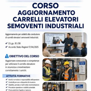Corso Aggiornamento Carrello Elevatore Semovente Industriale