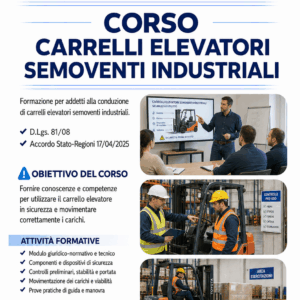 Corso Carrello Elevatore Semovente Industriale