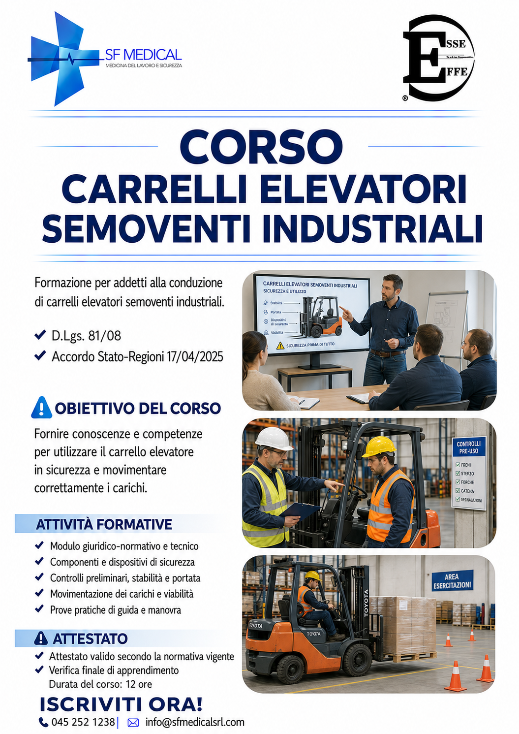 Corso Carrello Elevatore Semovente Industriale